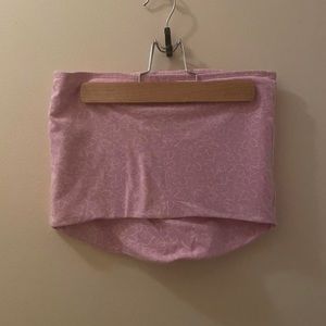 Pink flower tube top